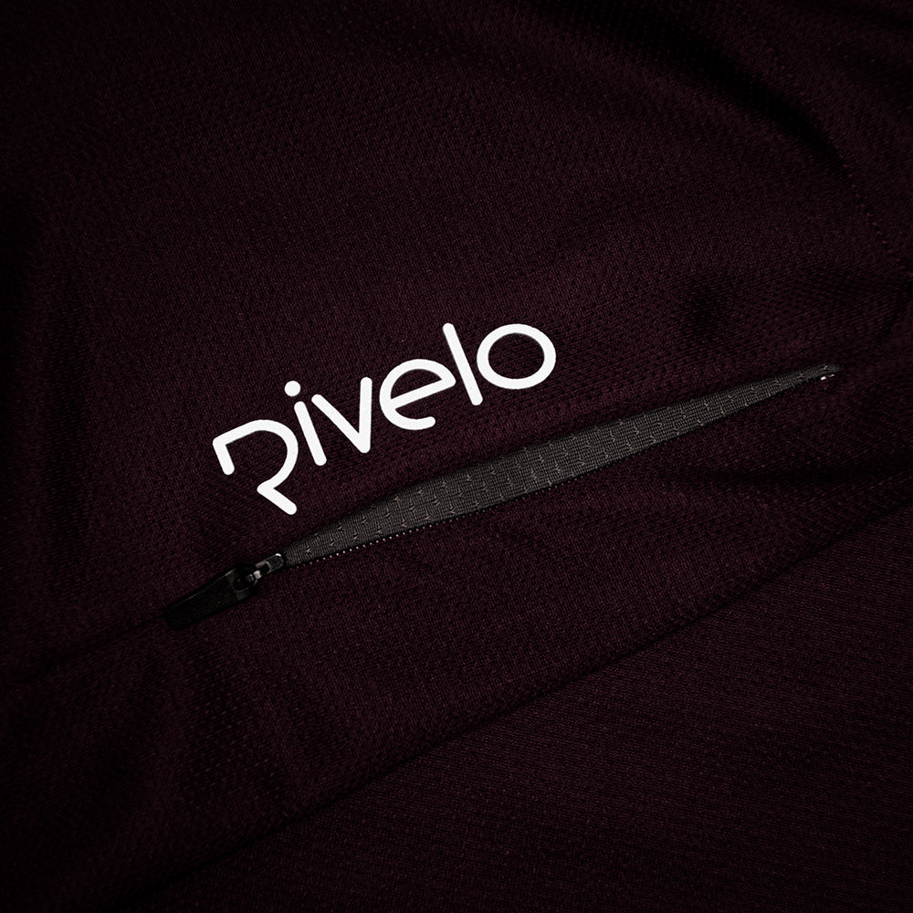 Rivelo Mens Webber MTB Jersey (Burgundy/Burnt Orange)