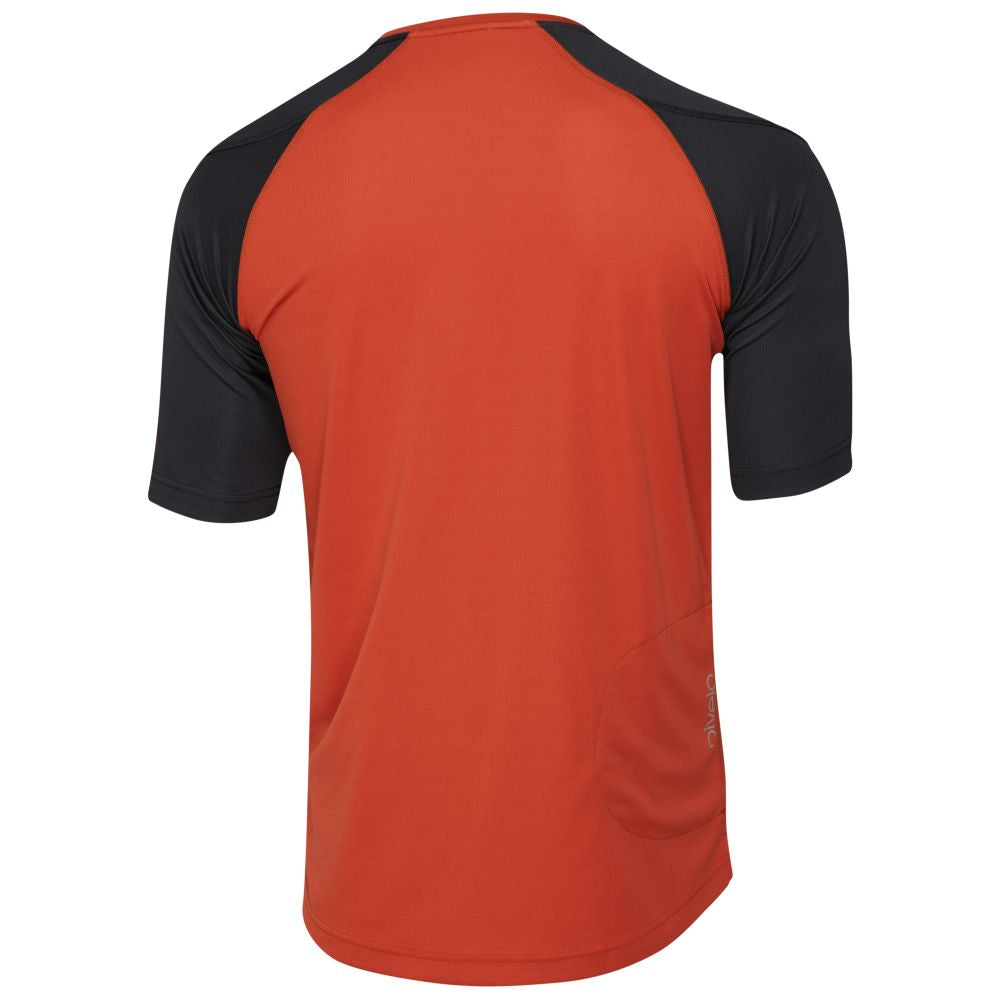 Rivelo Mens Webber MTB Jersey (Burnt Orange/Slate) (studio)