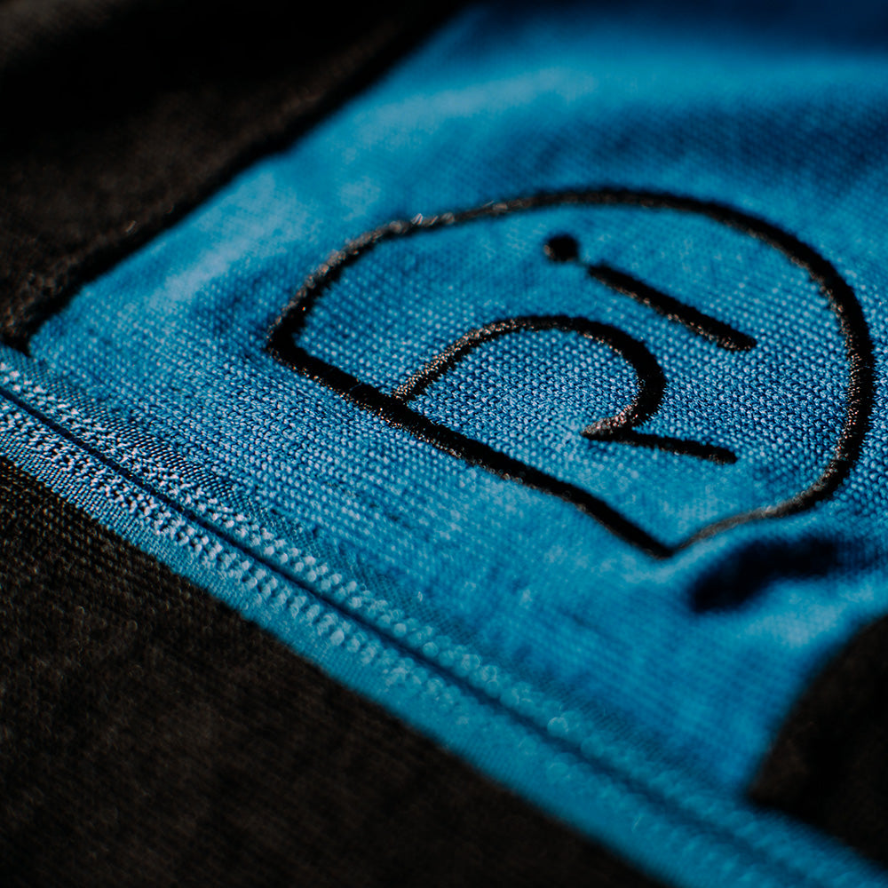 Rivelo Mens Woodside Merino Blend Long Sleeve Jersey (Black/Teal)