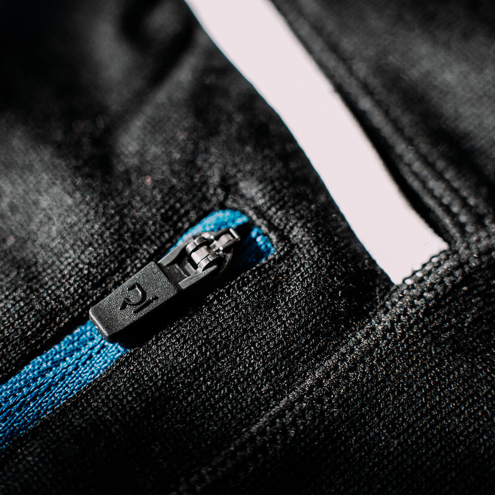 Rivelo Mens Woodside Merino Blend Long Sleeve Jersey (Black/Teal)