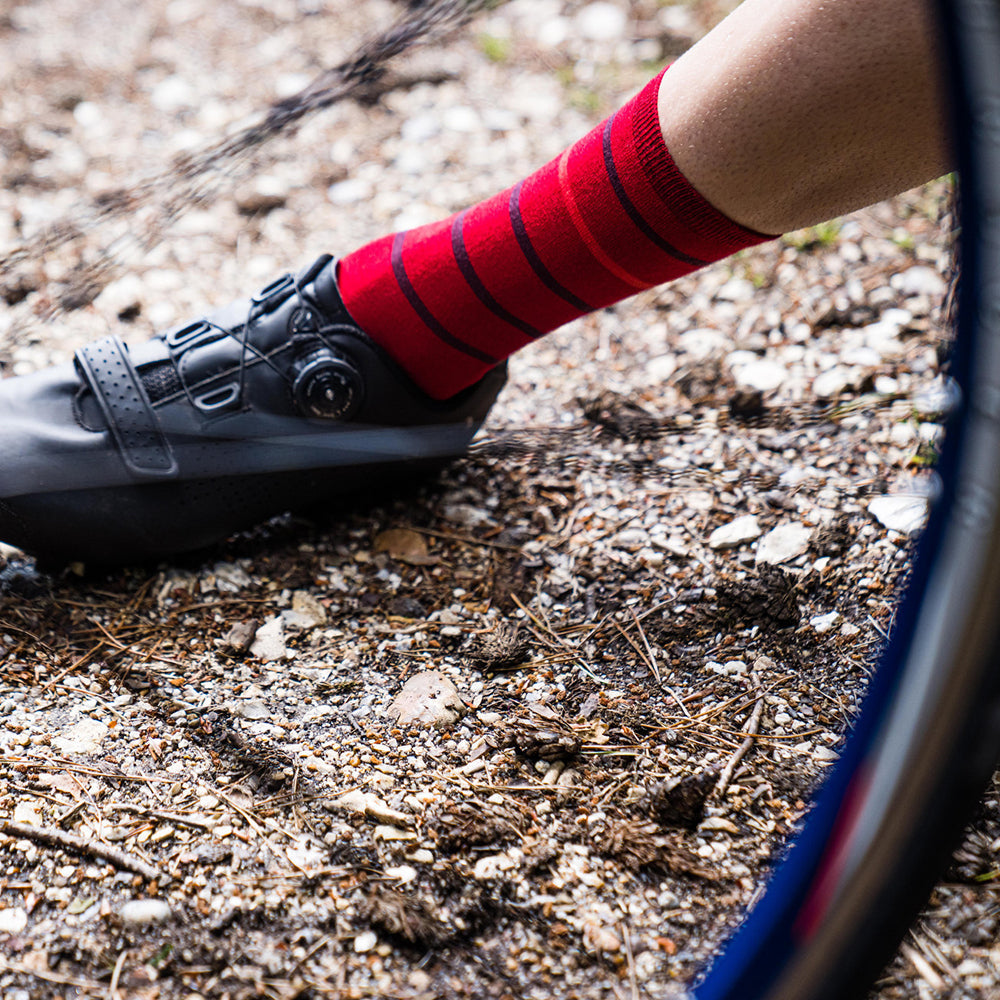 Merino Mix Socks (3 Pack - Burgundy/Red)