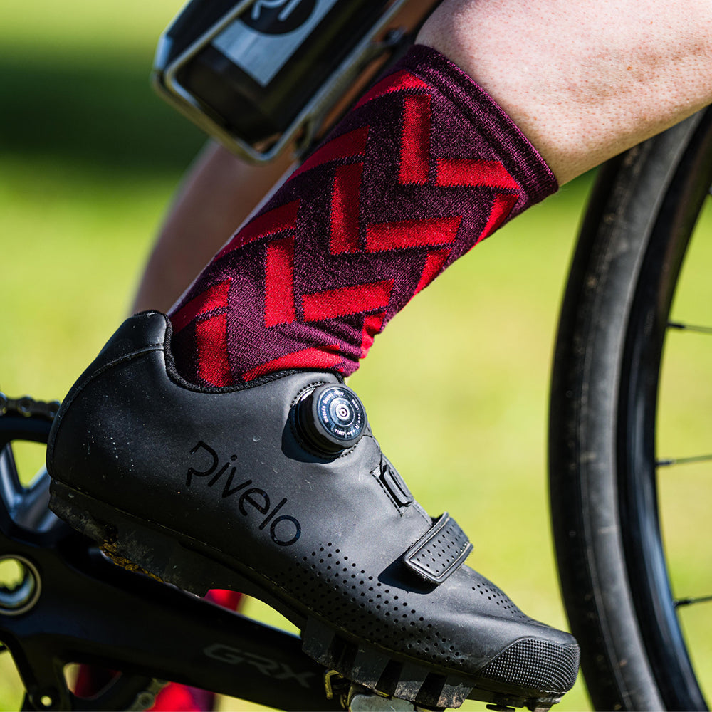 Rivelo Merino Mix Socks (3 Pack - Burgundy/Red)