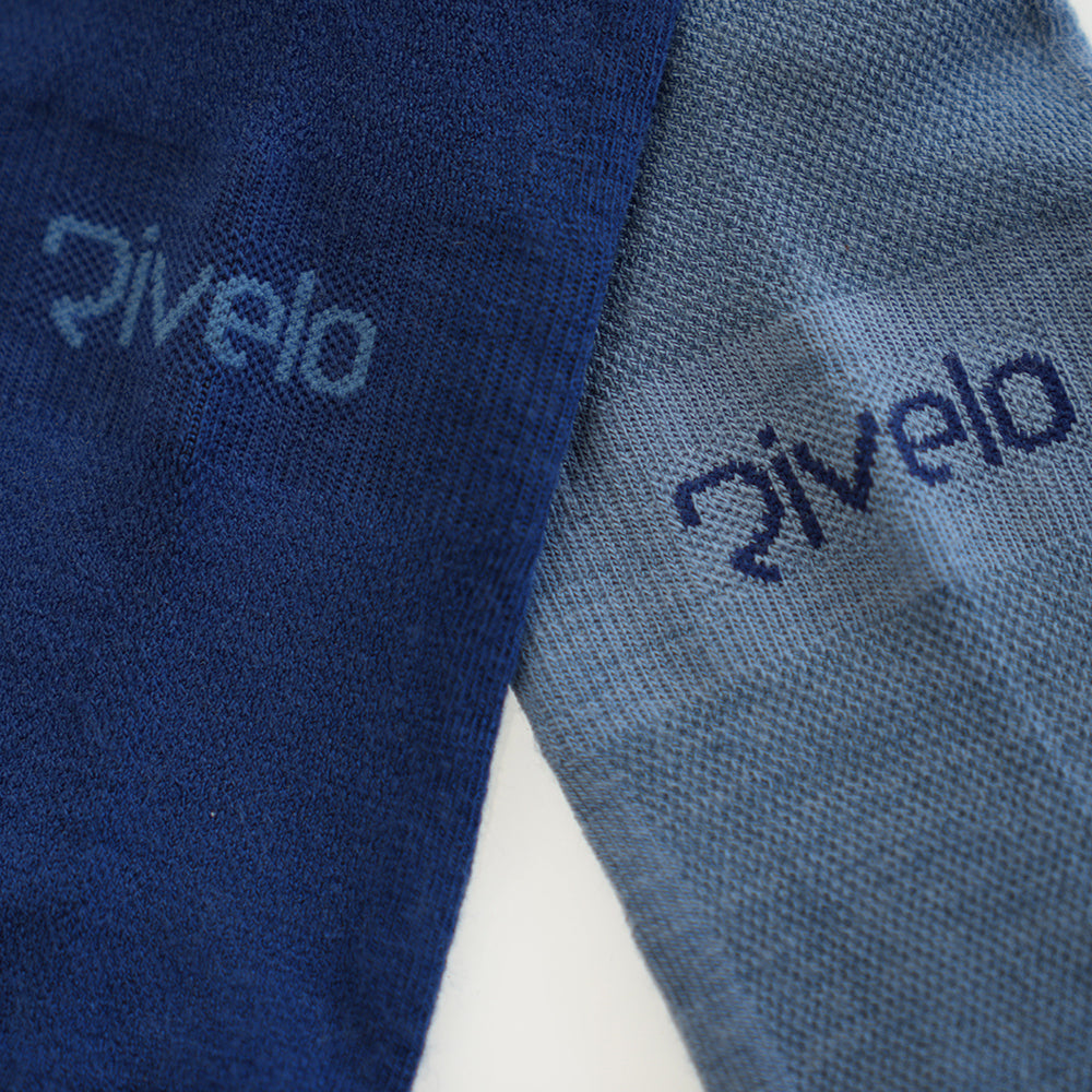 Rivelo Merino Mix Socks (3 Pack - Navy/Blue)