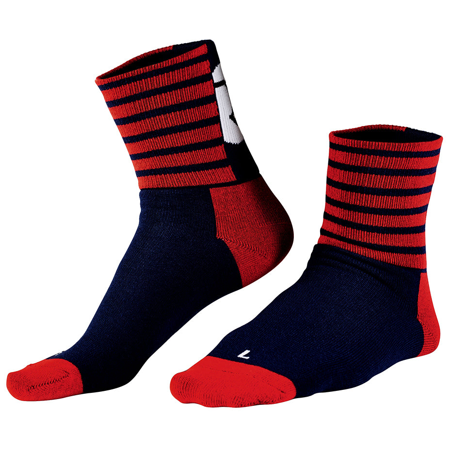 Rivelo Stanage Socks (Navy/Red) (studio)