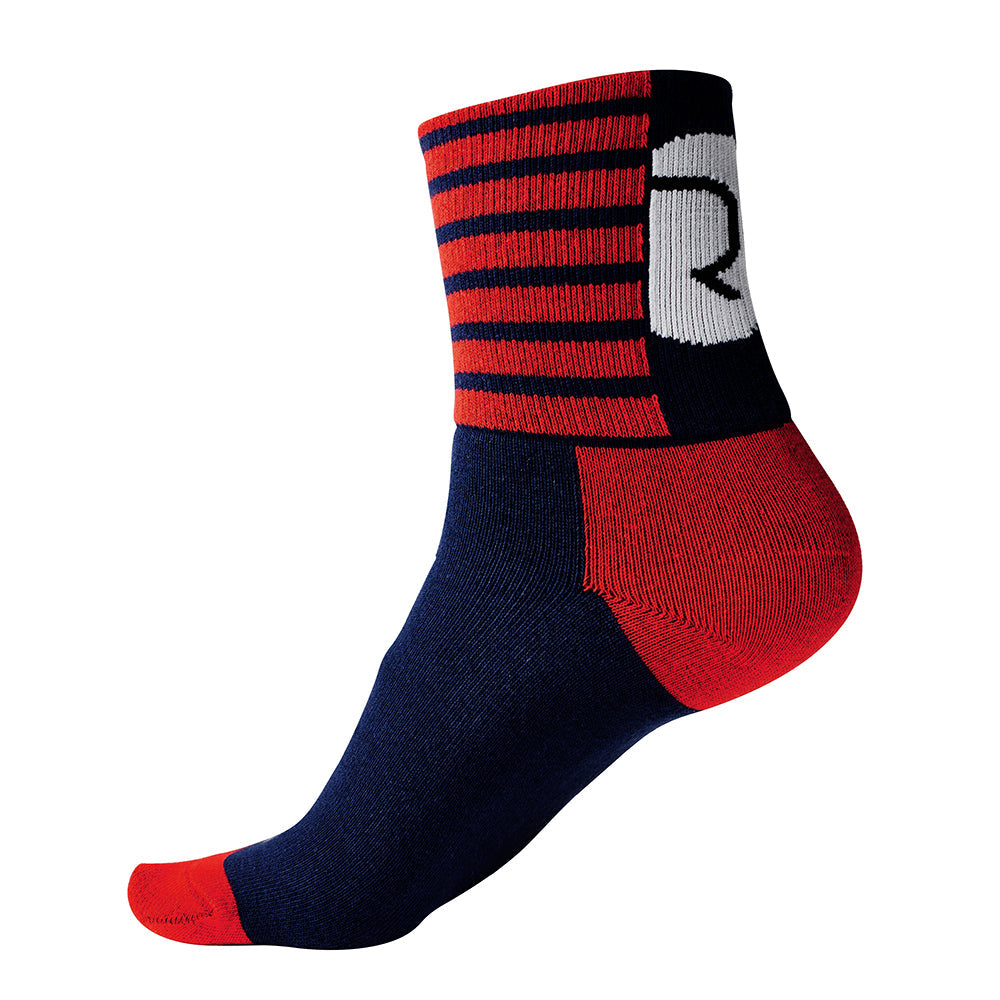 Rivelo Stanage Socks (Navy/Red) (studio)
