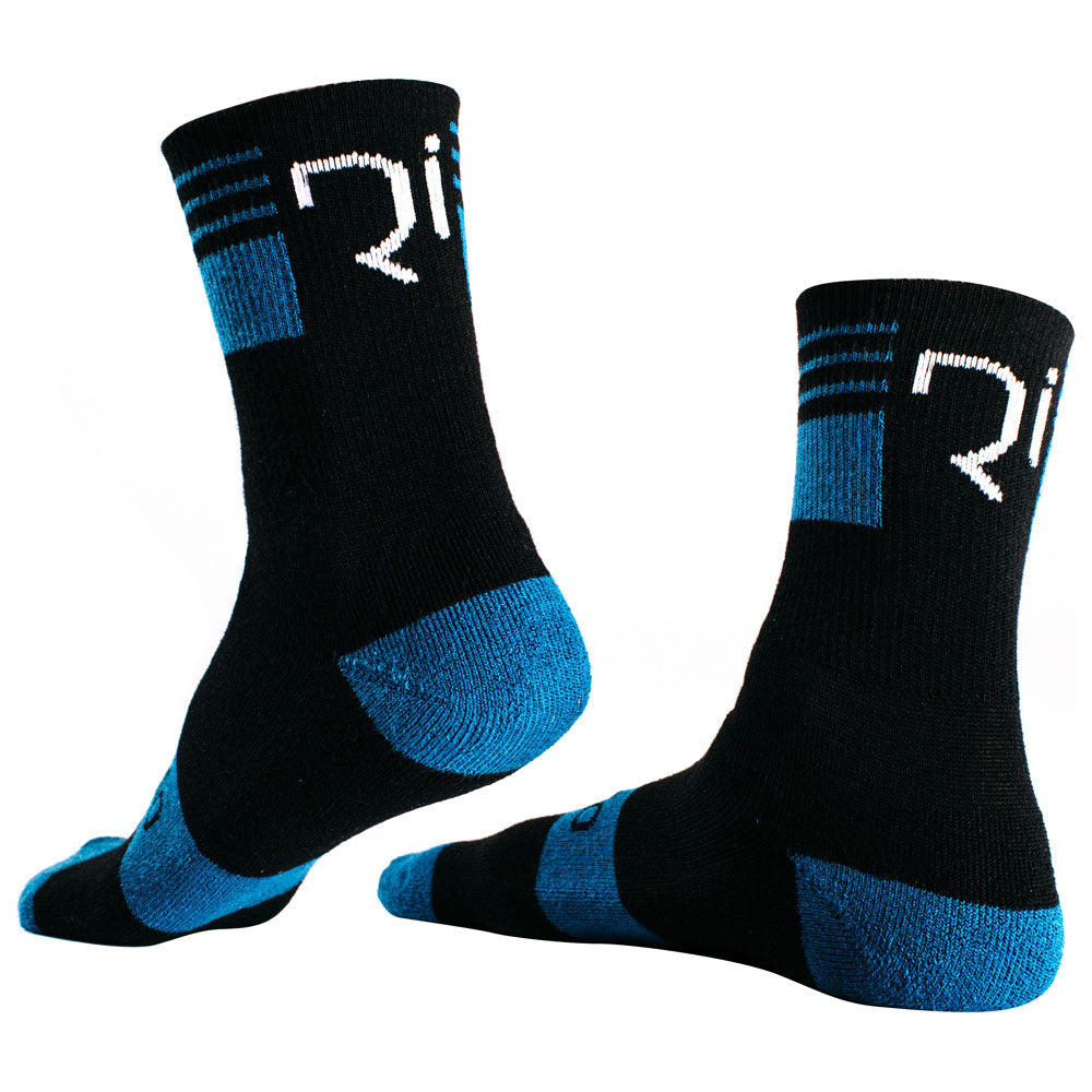 Rivelo Templefield Thermolite Socks (Black/Teal) (studio)