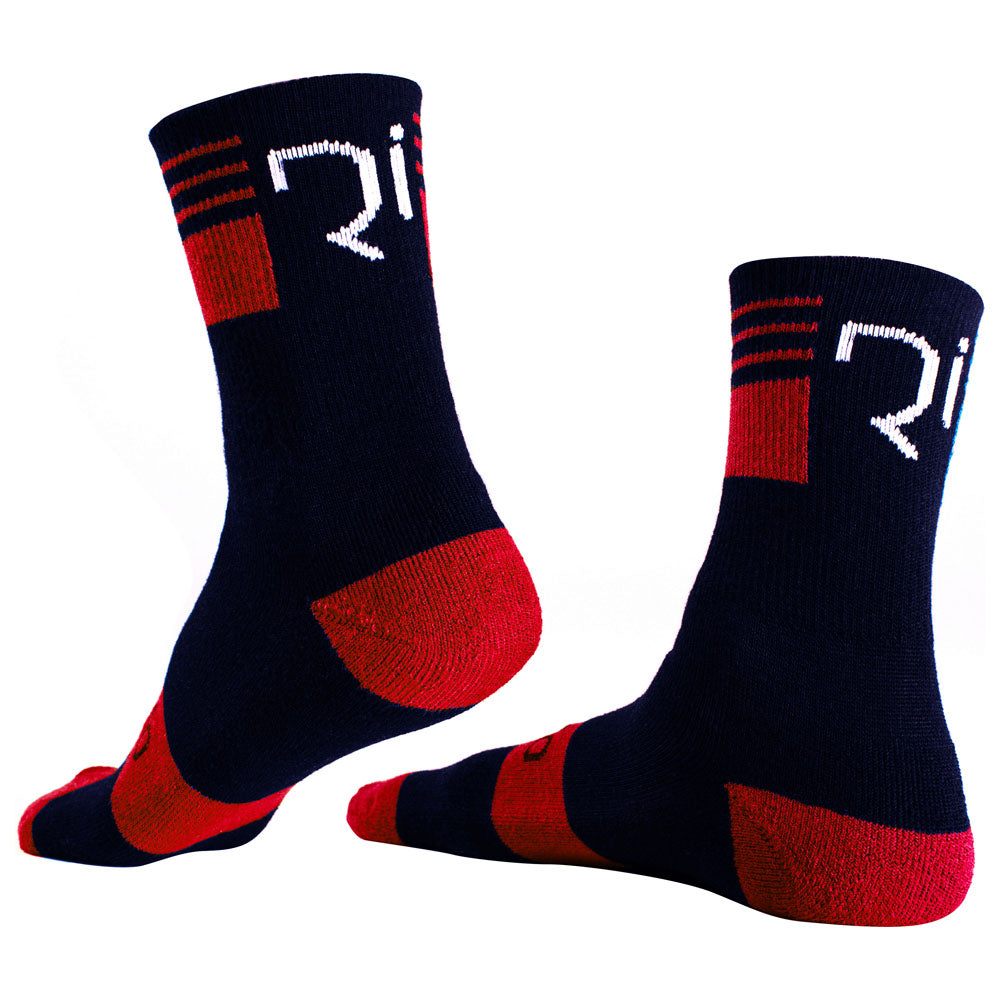 Rivelo Templefield Thermolite Socks (Navy/Red) (studio)