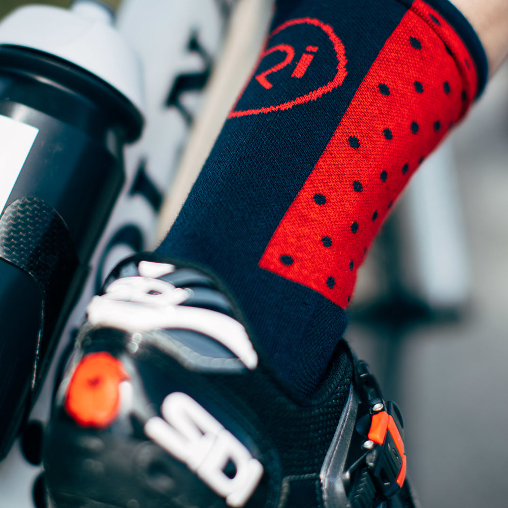 Rivelo | Whitwell Socks (Navy/Red)
