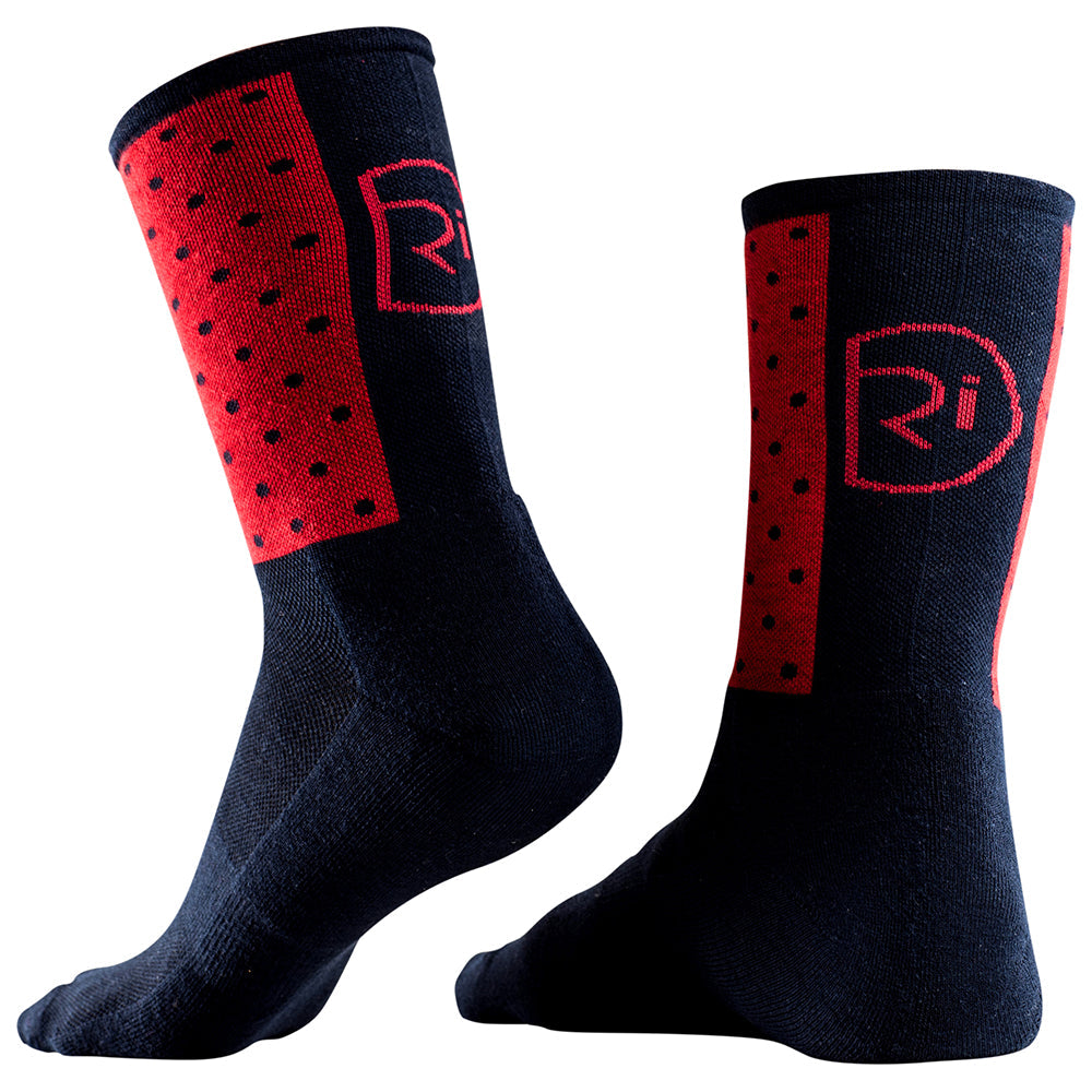 Rivelo Whitwell Socks (Navy/Red) (studio)