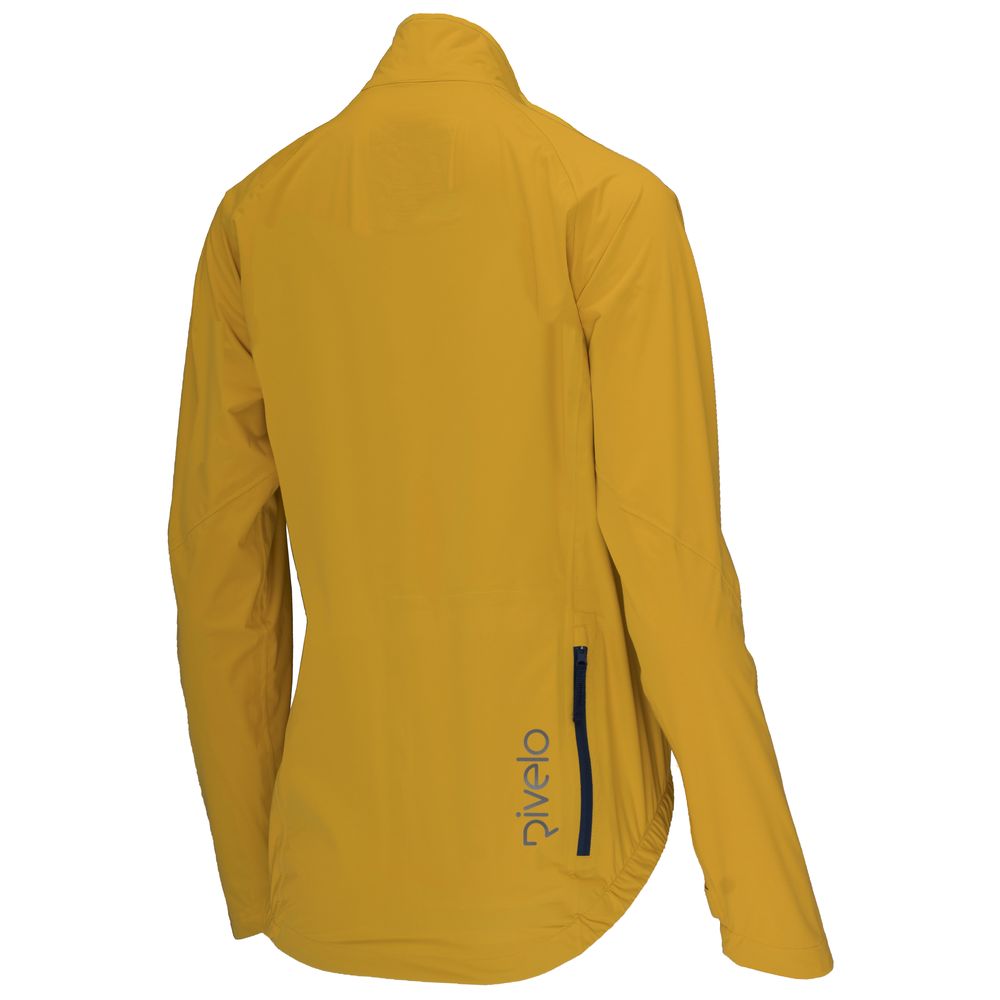 Rivelo Womens Abington High Performance Rain Jacket (Yellow/Navy) (studio)