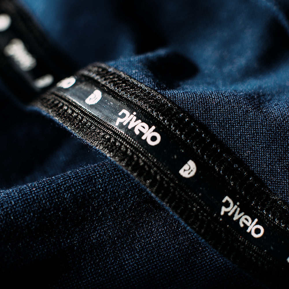 Rivelo | Womens Alderbrook Merino Blend Long Sleeve Jersey (Navy/Cobalt)