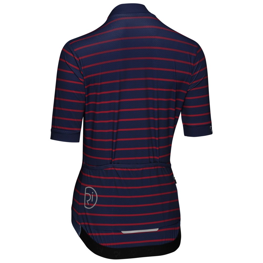 Rivelo Womens Bushcombe Jersey (Navy Stripe) (studio)