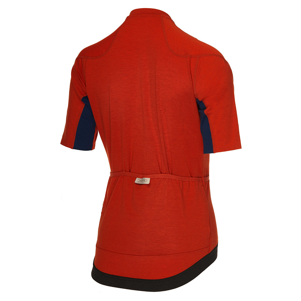 Rivelo Womens Chapman Merino Blend Jersey (Burnt Orange) (studio)