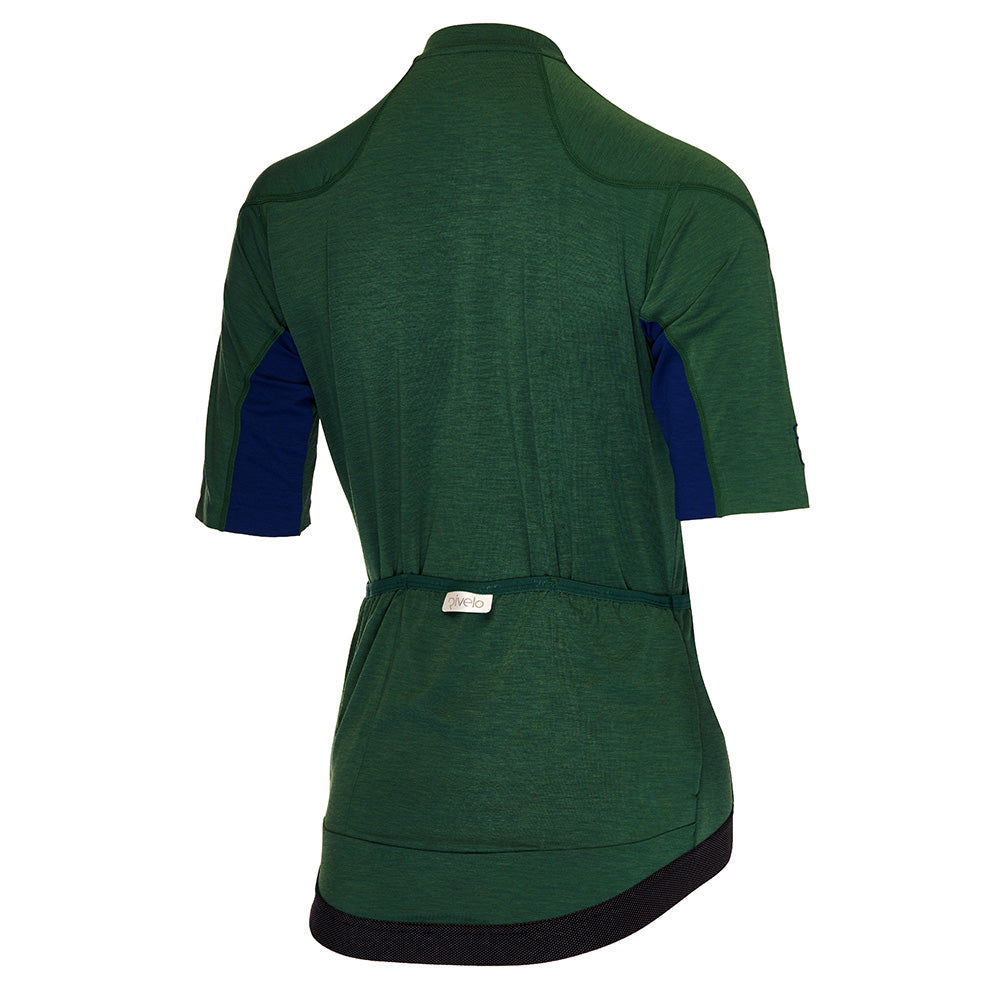Rivelo Womens Chapman Merino Blend Jersey (Racing Green) (studio)