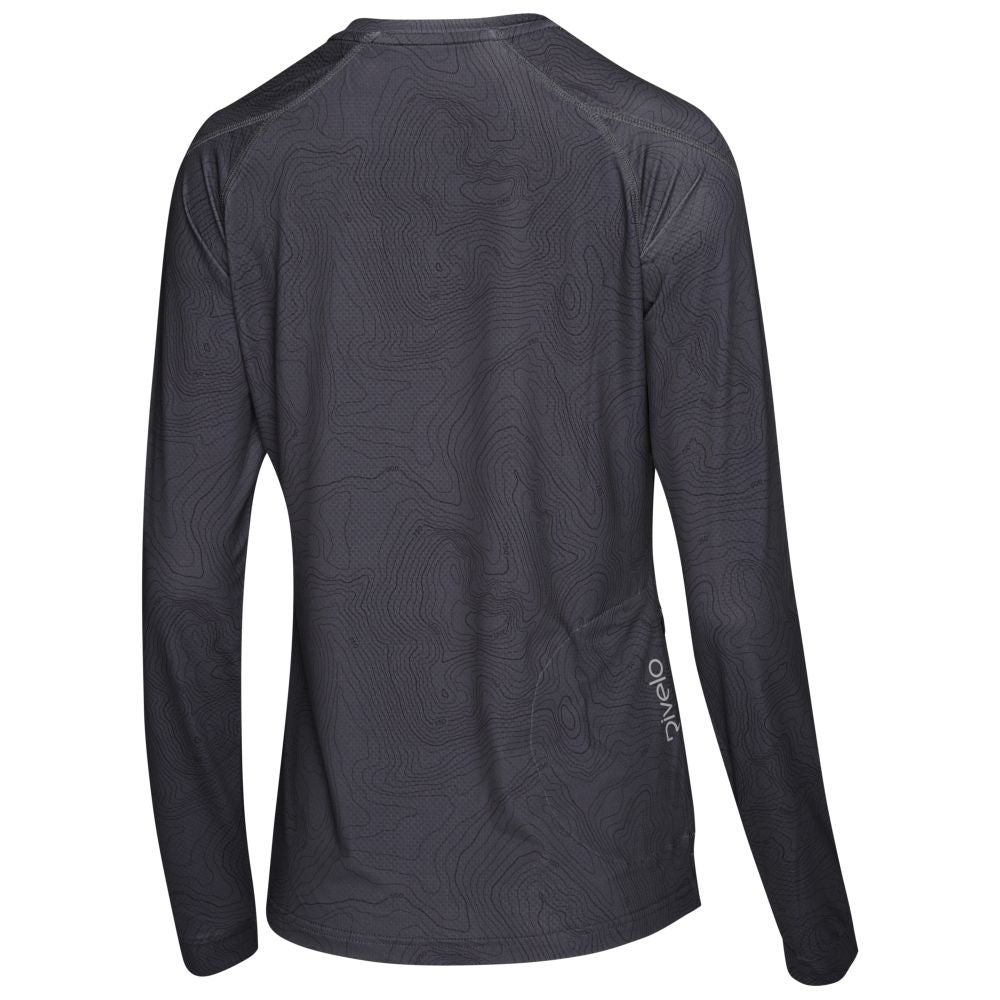 Rivelo Womens Contour Long Sleeve MTB Jersey (Slate) (studio)