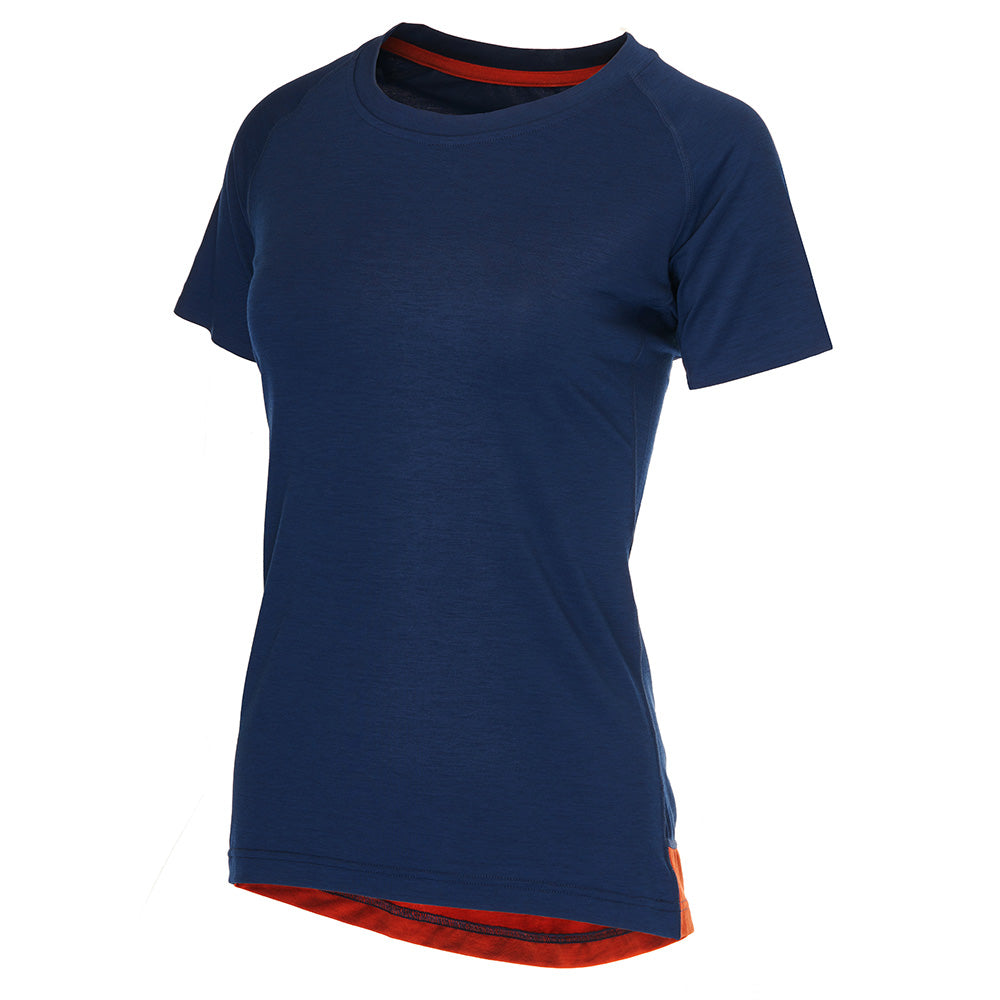 Rivelo Womens Cresswell Merino Blend Tee (Navy) (studio)