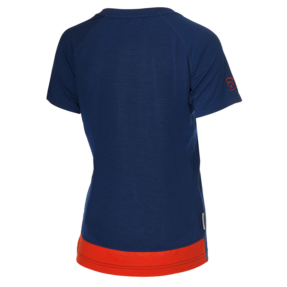 Rivelo Womens Cresswell Merino Blend Tee (Navy) (studio)