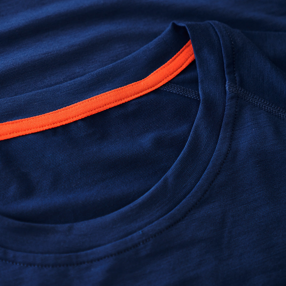 Rivelo Womens Cresswell Merino Blend Tee (Navy)