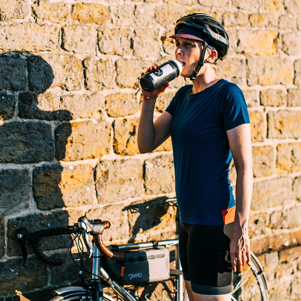 Rivelo Womens Cresswell Merino Blend Tee (Navy)