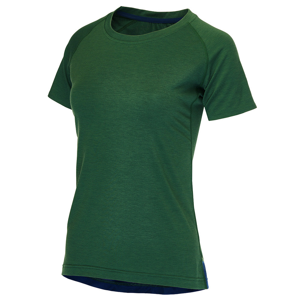 Rivelo | Womens Cresswell Merino Blend Tee (Racing Green)