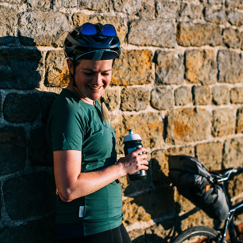 Rivelo | Womens Cresswell Merino Blend Tee (Racing Green)