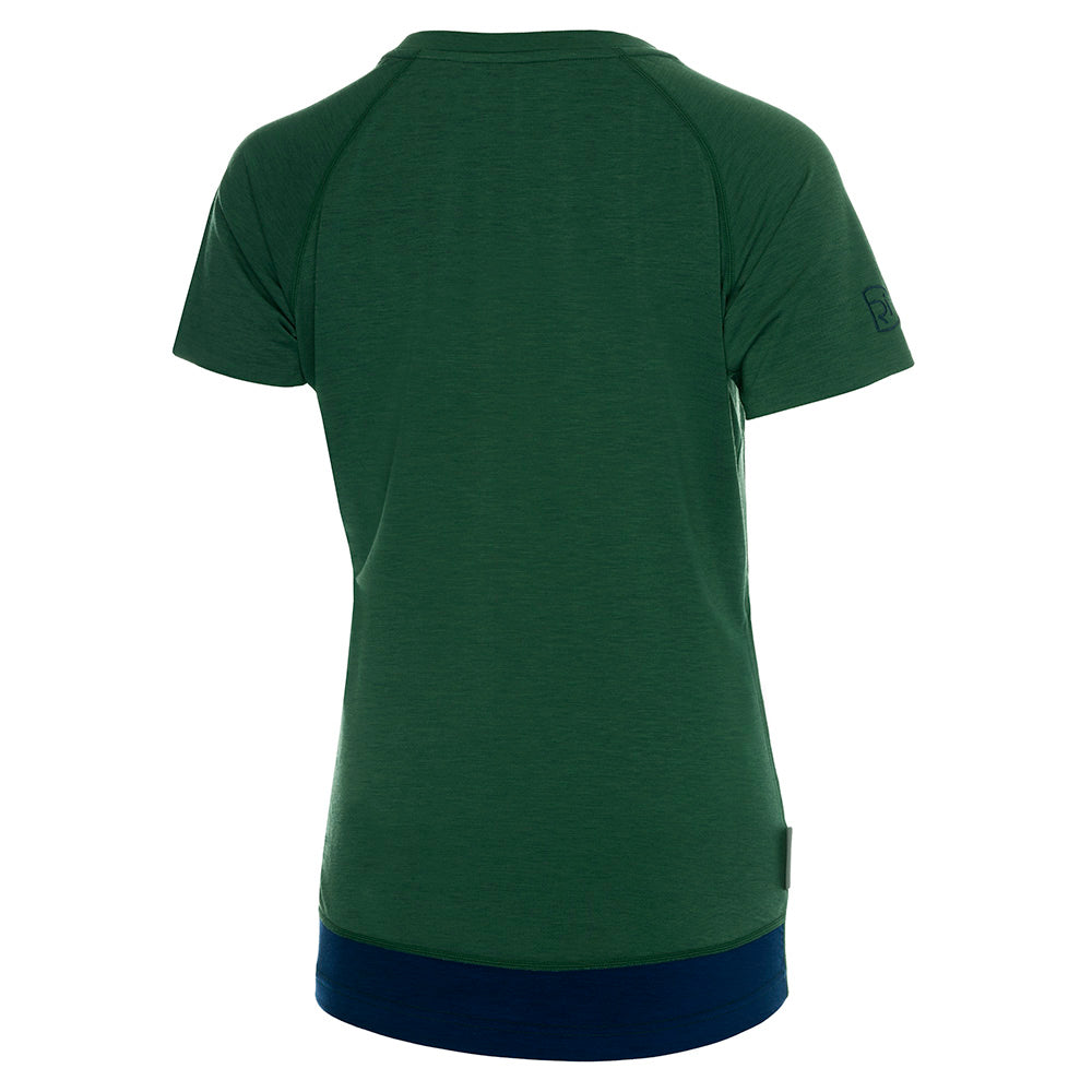 Womens Cresswell Merino Blend Tee (Racing Green)