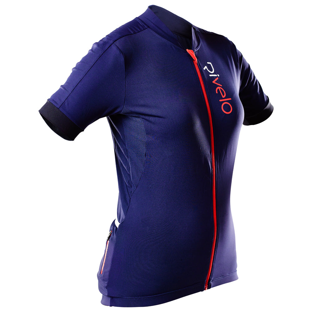 Rivelo Womens Ditchling Jersey (Navy) (studio)