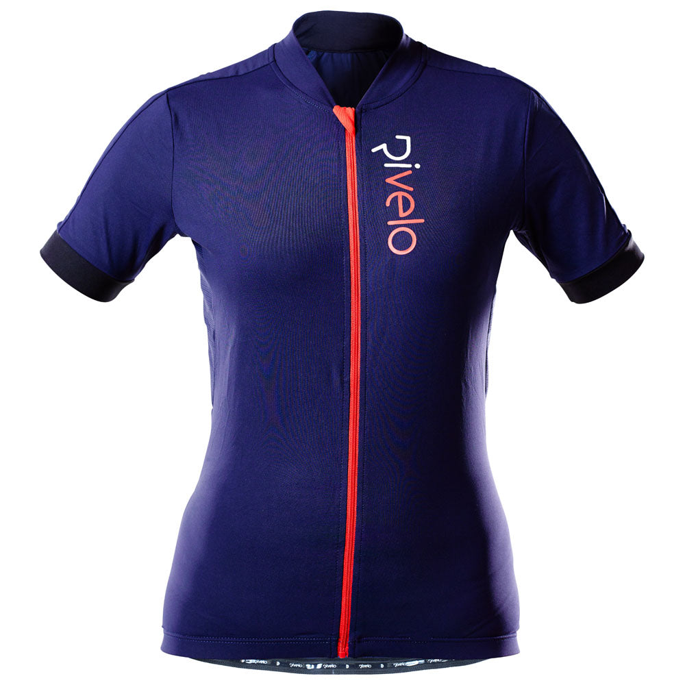 Rivelo Womens Ditchling Jersey (Navy) (studio)