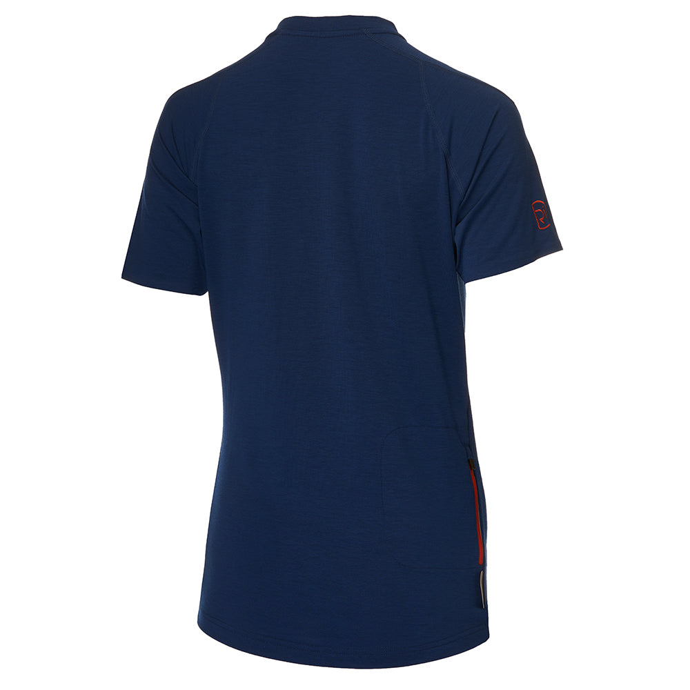 Rivelo Womens Easton Merino Blend Henley Jersey (Navy) (studio)
