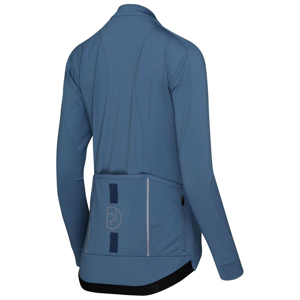 Rivelo Womens Eco Frensham Thermal Long Sleeve Jersey (Airforce/Navy) (studio)