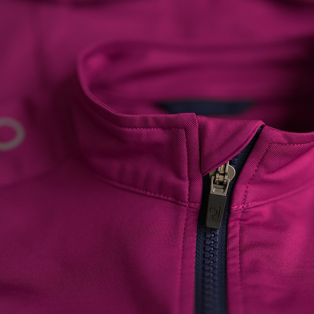 Rivelo Womens Eco Frensham Thermal Long Sleeve Jersey (Magenta/Navy)