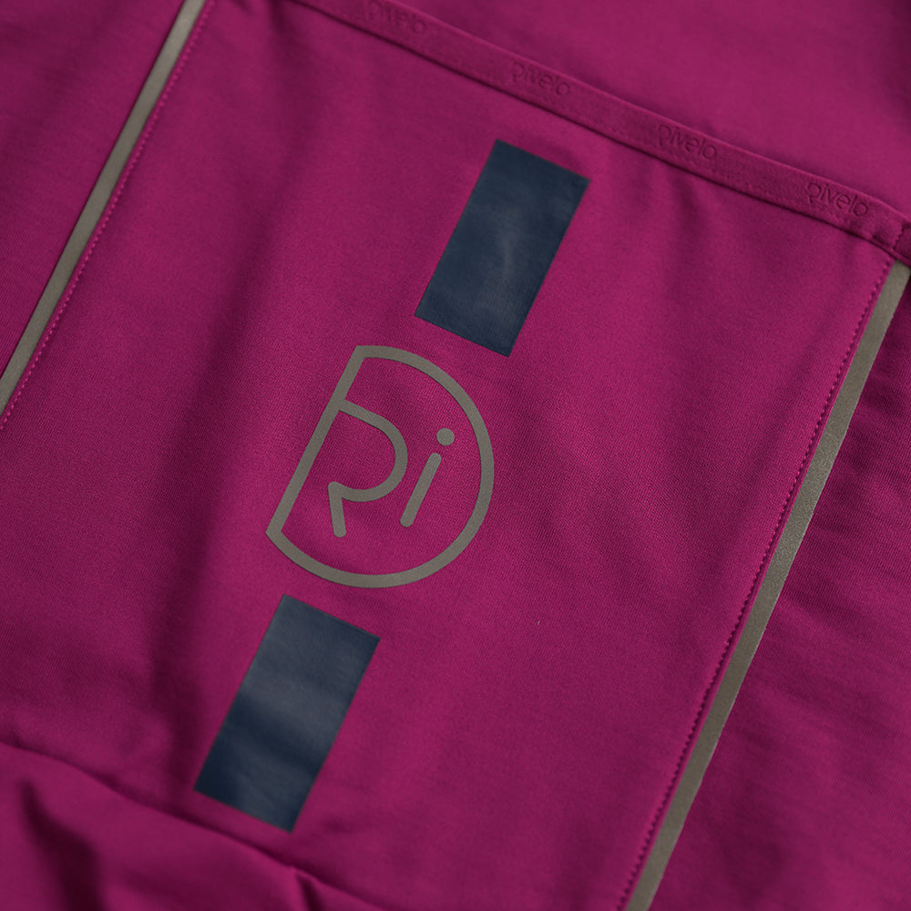 Rivelo Womens Eco Frensham Thermal Long Sleeve Jersey (Magenta/Navy)