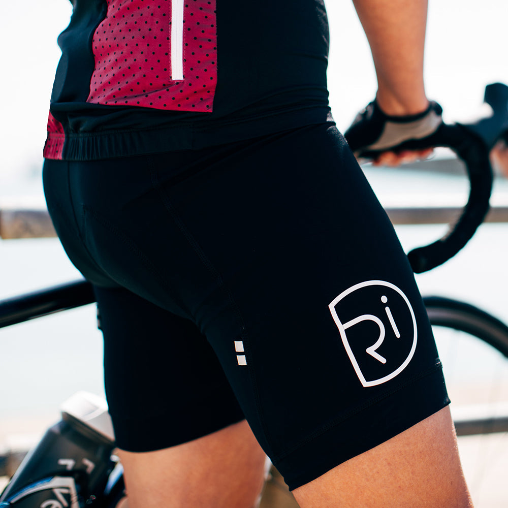 Rivelo Womens Fernhurst Bib Shorts (Black/White)