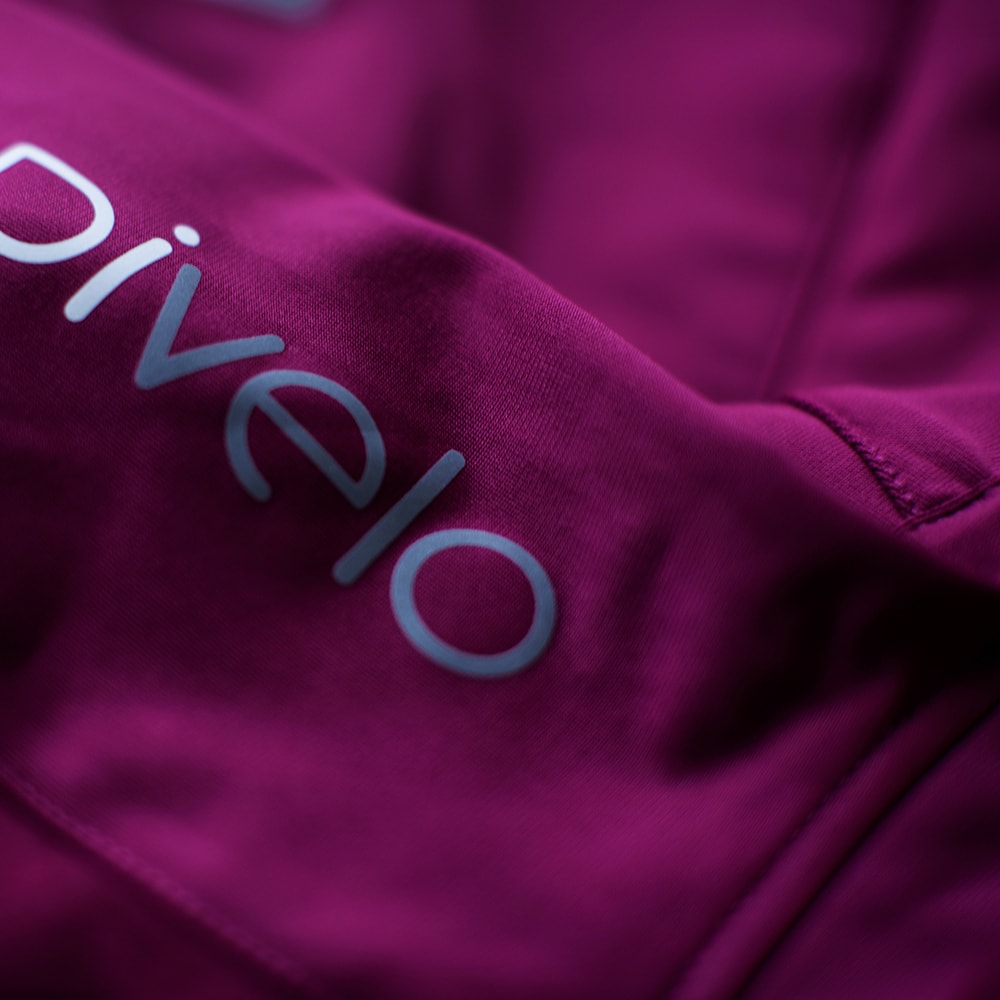 Rivelo Womens Frensham Thermal Long Sleeve Jersey (Magenta/Navy)