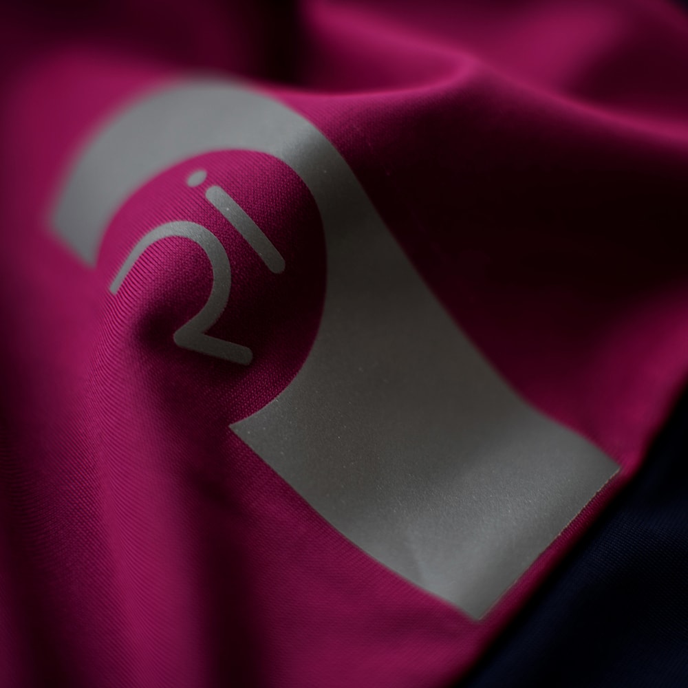 Rivelo Womens Frensham Thermal Long Sleeve Jersey (Magenta/Navy)