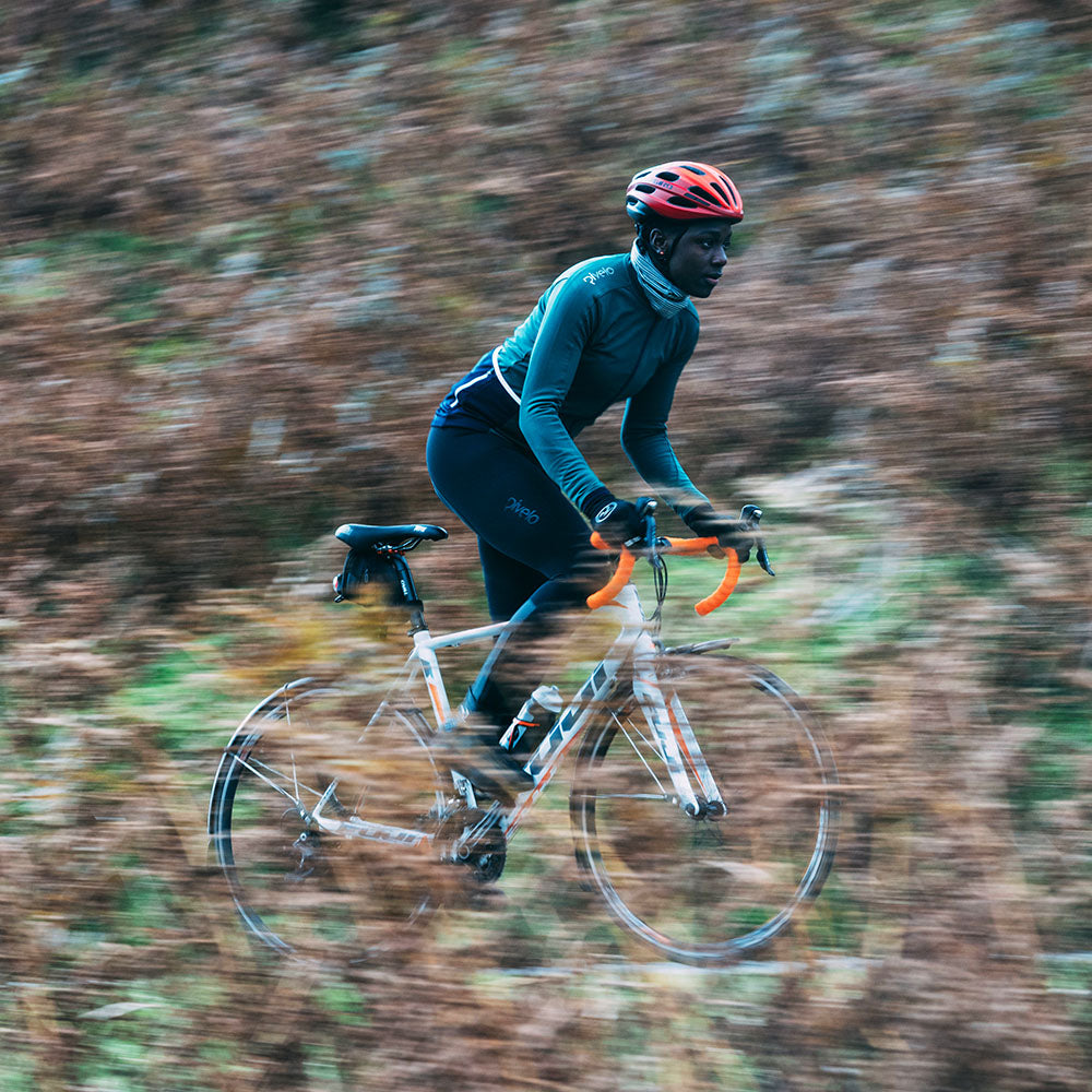 Womens Frensham Thermal Long Sleeve Jersey (Racing Green/Navy)