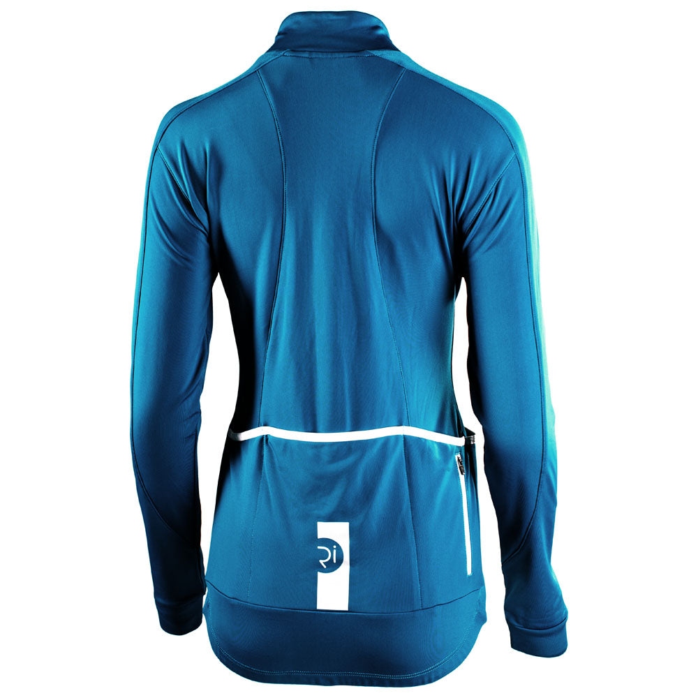 Rivelo Womens Frensham Thermal Long Sleeve Jersey (Teal) (studio)