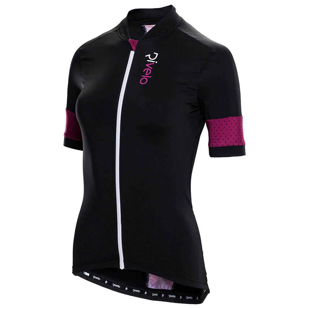 Rivelo | Womens Harwood Jersey (Black/Magenta)