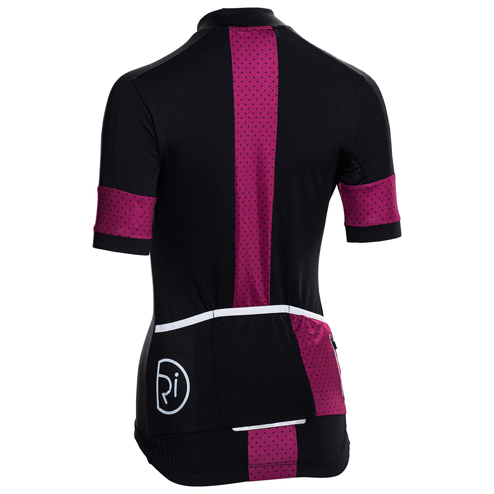 Rivelo Womens Harwood Jersey (Black/Magenta) (studio)