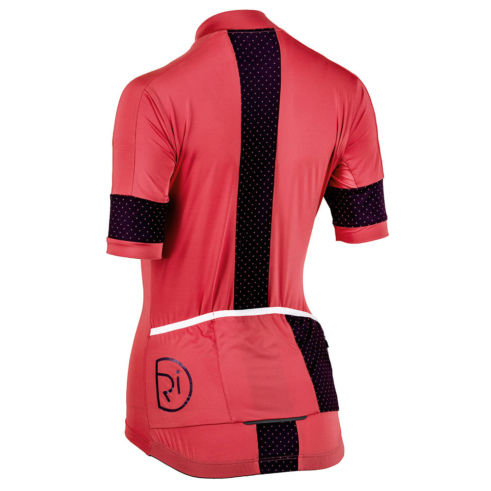 Rivelo Womens Harwood Jersey (Coral/Mulberry) (studio)