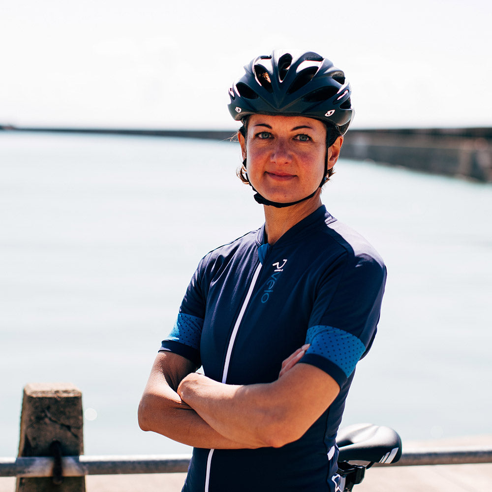 Rivelo | Womens Harwood Jersey (Navy/Teal)