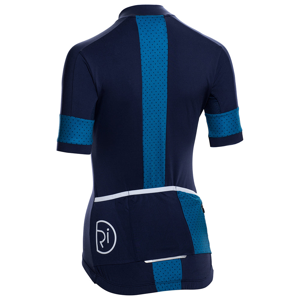 Rivelo Womens Harwood Jersey (Navy/Teal) (studio)