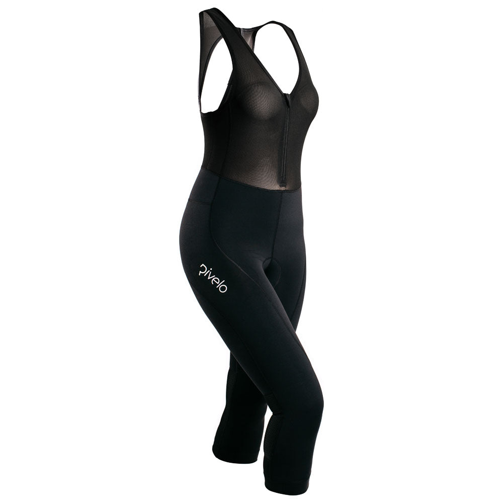Rivelo Womens Hazelwood 3/4 Bib Tights (Black) (studio)
