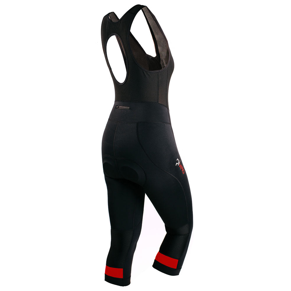 Rivelo | Womens Hazelwood 3/4 Bib Tights (Black/Red)