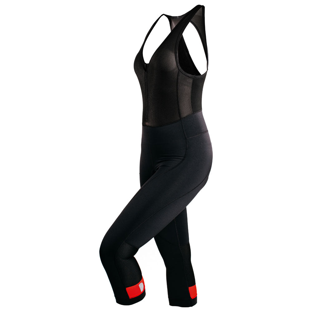 Rivelo Womens Hazelwood 3/4 Bib Tights (Black/Red) (studio)