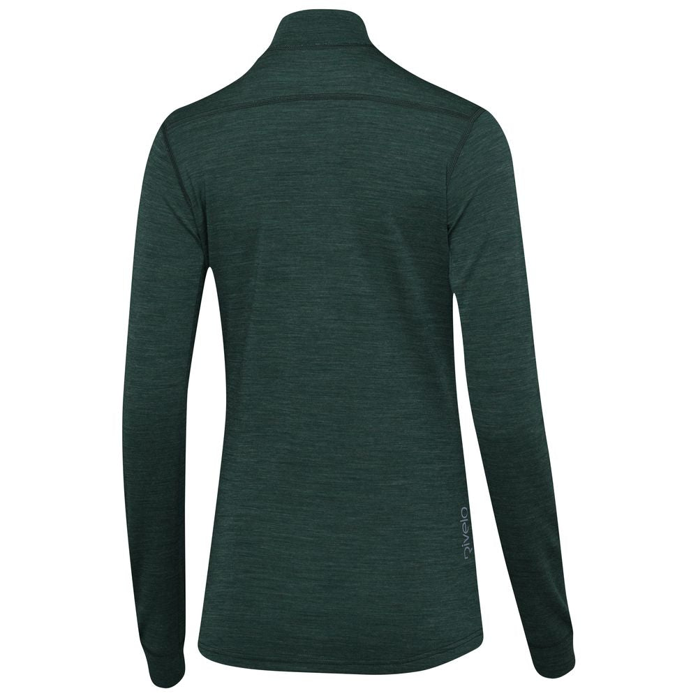 Rivelo Womens Helvellyn Merino Blend MTB Jersey (Dark Woodland Melange) (studio)