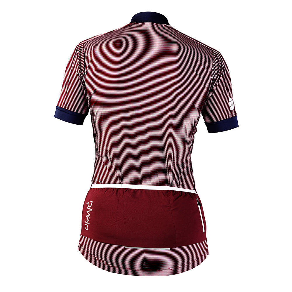 Rivelo Womens Holmbury Jersey (Burgundy/Navy) (studio)