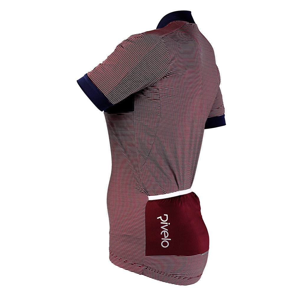 Womens Holmbury Jersey (Burgundy/Navy)