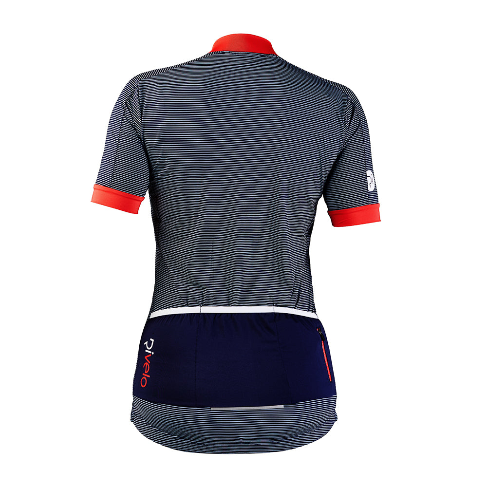 Rivelo Womens Holmbury Jersey (Navy/Red) (studio)