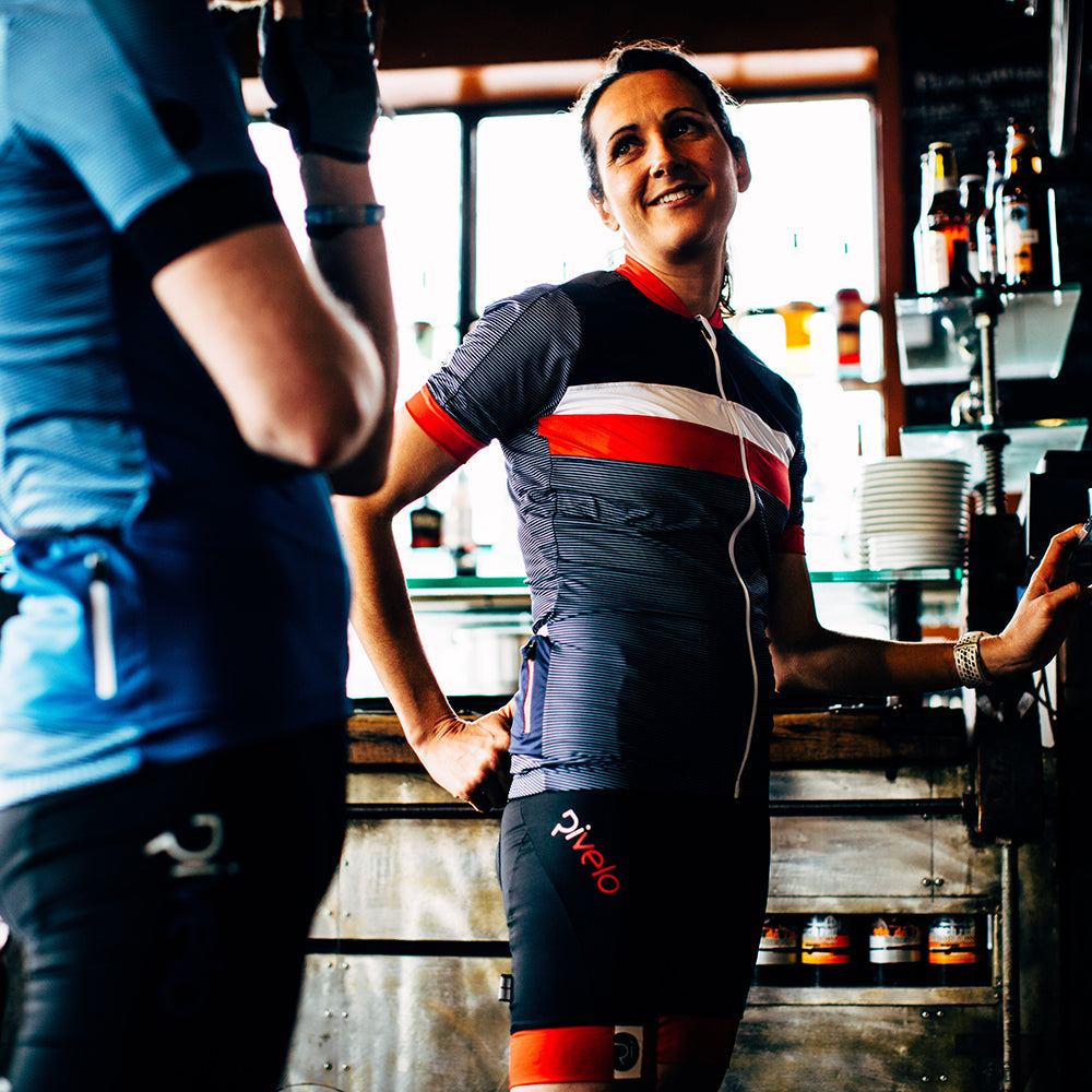 Womens Holmbury Jersey (Navy/Red)